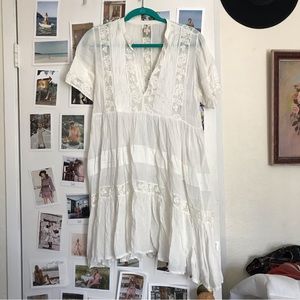 Spell Peasant Girl white dress Sz M